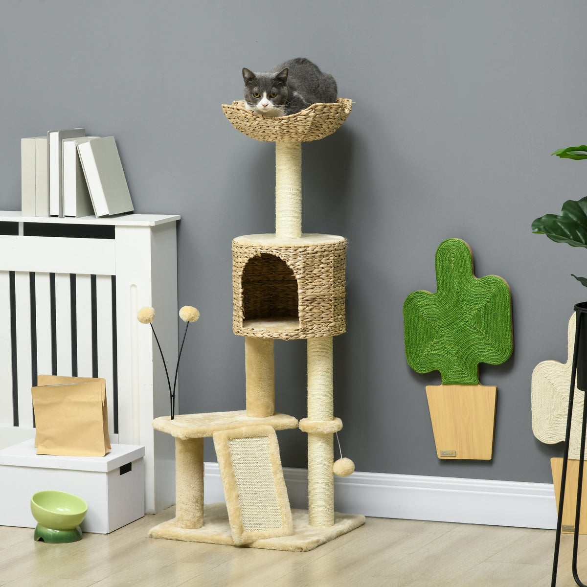 Cat Tree for Indoor Cats w/ Scratching Posts