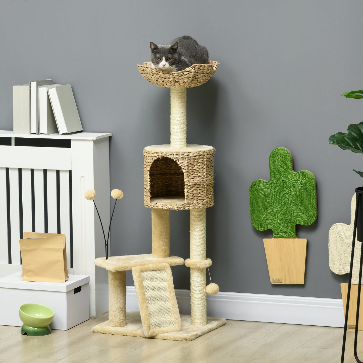Cat Tree for Indoor Cats w/ Scratching Posts